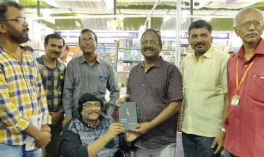 'இருளும் ஒளியும்' கவிதை நூல் சென்னைக் புத்தகக் காட்சி அரங்கில் வெளியீடு