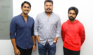 Director Shankar Unveiled first look poster of "Sivappu Manjal Pachai"