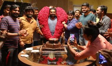 Team TughlaqDurbar Celebrated The Makkal Selvan VijaySethupathy Birthday at The Sets !! 