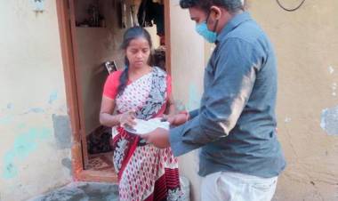 கபசுர குடிநீர் வழங்கினார் நடிகர் விஷாலின் செயலாளர் ஹரி