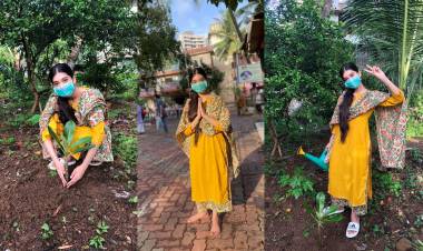  Dadasaheb Phalke Award Winner and Seetimarr actress Digangana Suryavanshi takes up the 'Green India Challenge'