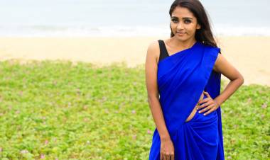 Pretty Actress @actressnimmy Latest Beach Photoshoot Sizzling in Blue 