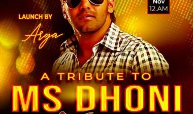 A Album Song As A Tribute For #Thala #MSDhoni Will Be Launched By Kollywood Star Arya Today At 12:00PM