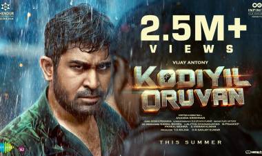 .@vijayantony 's #KodiyilOruvan teaser hits 2.5 M+ views. With full of positive comments.