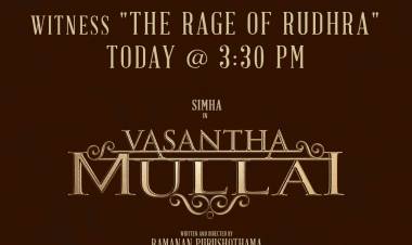 Get ready to Witness "#TheRageofRudhra" from Today @ 3.30 PM !