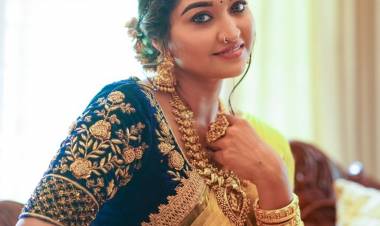 Actress #NeelimaEsai looks  elegant and beautiful in this regal outfit that has class stamped all over it!!