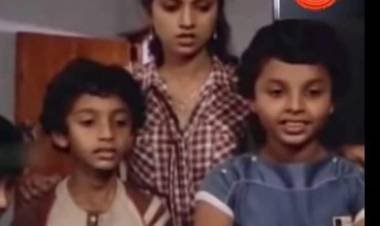 36 years earlier, Nadhiya acted in the movie "Poove Poochudava" with two small kids.
