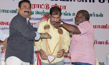 'கலைமாமணி' விருது பெற்ற  உறுப்பினர்களுக்கு பாராட்டு விழா நடத்திய 'சினிமா பத்திரிகையாளர் சங்கம்' !