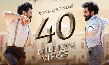 There is no stopping for #RRRMassAnthem now hits 40M+ views in all languages across YouTube 