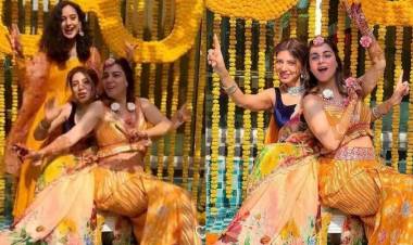 Kundali Bhagya actress Shraddha Arya shines in yellow at her haldi ceremony; see her fun photos with her girlfriends