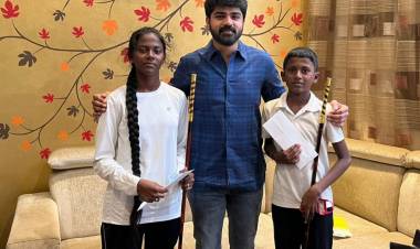 Actor Shirish extends help to Silambam champions for an International Tournament 