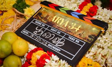 Zee Studios & Drumsticks Productions present  Filmmaker Muthaiya directorial  Actor Arya starrer “Arya 34” movie launched with a ritual ceremony 