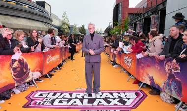 The Guardians of the Galaxy reunite for one last ride with Writer and Director James Gunn and cast Chris Pratt, Zoe Saldaña, Karen Gillan, Pom Klementieff and Vin Diesel attending the European Gala Event at Marvel Avengers Campus in Disneyland Paris!