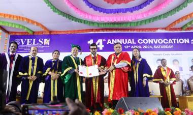 வேல்ஸ் இன்ஸ்டிடியூட் ஆஃப் சயின்ஸ், டெக்னாலஜி மற்றும் அட்வான்ஸ்டு ஸ்டடீஸ் (VISTAS) பதினான்காவது ஆண்டு பட்டமளிப்பு விழாவில் நடிகர் ராம்சரணுக்கு டாக்டர் பட்டம் வழங்கி கெளரவித்தது!