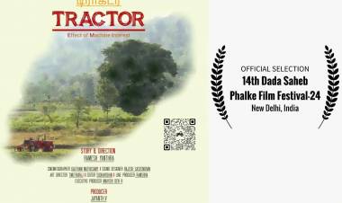 Tractor, a Tamil movie without a background score, has been selected for the 14th Dada Saheb Phalke Film Festival. 