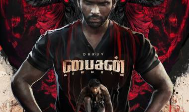 மாரி செல்வராஜ் இயக்கத்தில் உருவாகியுள்ள'பைசன்' எனும் துணிச்சலான விளையாட்டு வீரரை பற்றிய படத்தின் ஃபர்ஸ்ட் லுக்கை, அப்ளாஸ் எண்டர்டெயின்மென்ட் மற்றும் நீலம் ஸ்டுடியோஸ் இணைந்து வெளியிட்டுள்ளன