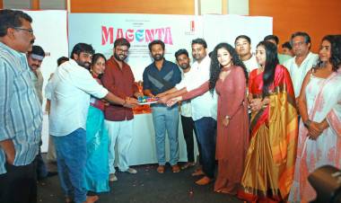 சாந்தனு பாக்யராஜ்- அஞ்சலி நாயர் நடிக்கும் ’மெஜந்தா’ படத்தின் பூஜை