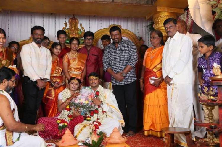 இயக்குநர் ஈ ராமதாஸ் மகன் திருமணம்........பிரபலங்கள் நேரில் வாழ்த்து