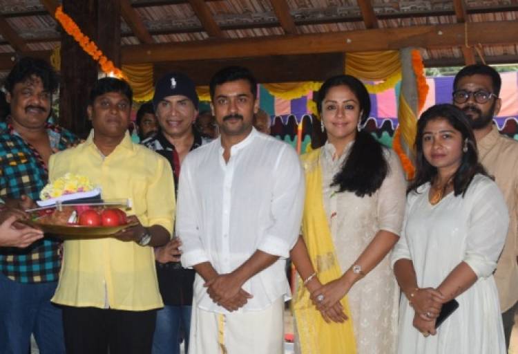 ஜோதிகா நடிக்கும் புது படத்தை கிளாப் அடித்து தொடங்கிவைத்த சூர்யா 