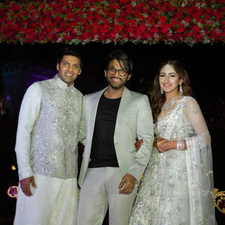 Actor Arya and Sayyesha Wedding Stills