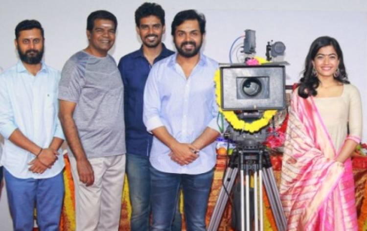 Actor Karthi's 19th Movie Pooja Stills, Cast & Crew Details