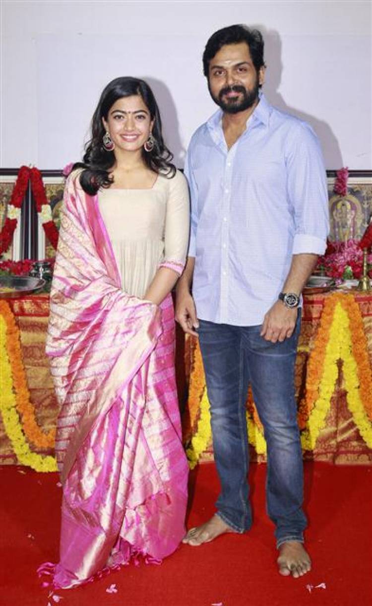 Actor Karthi's 19th Movie Pooja Stills, Cast & Crew Details