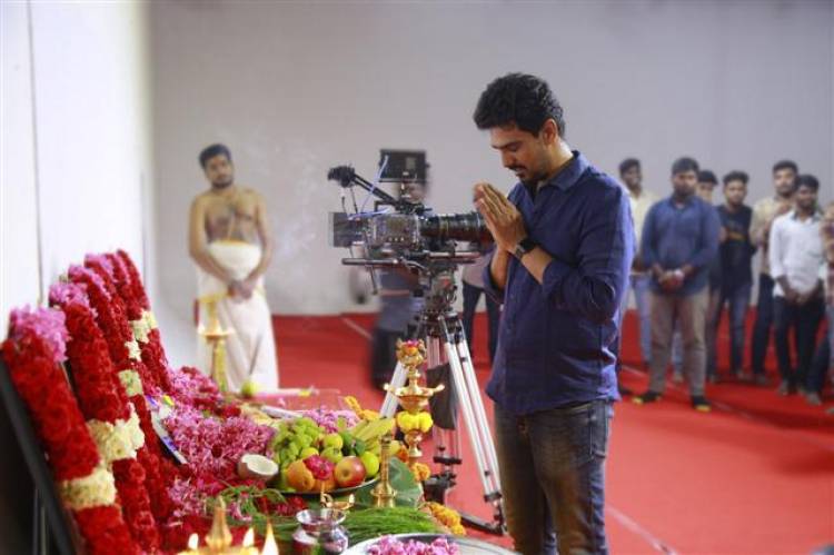 Actor Karthi's 19th Movie Pooja Stills, Cast & Crew Details