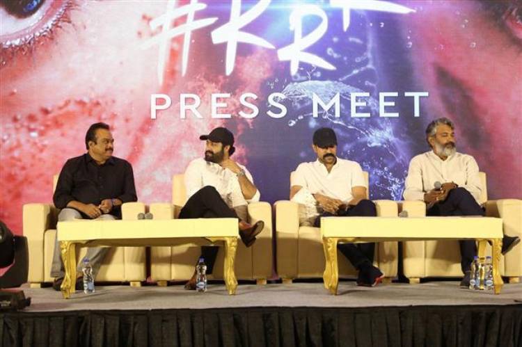 #RRR Press Meet Stills