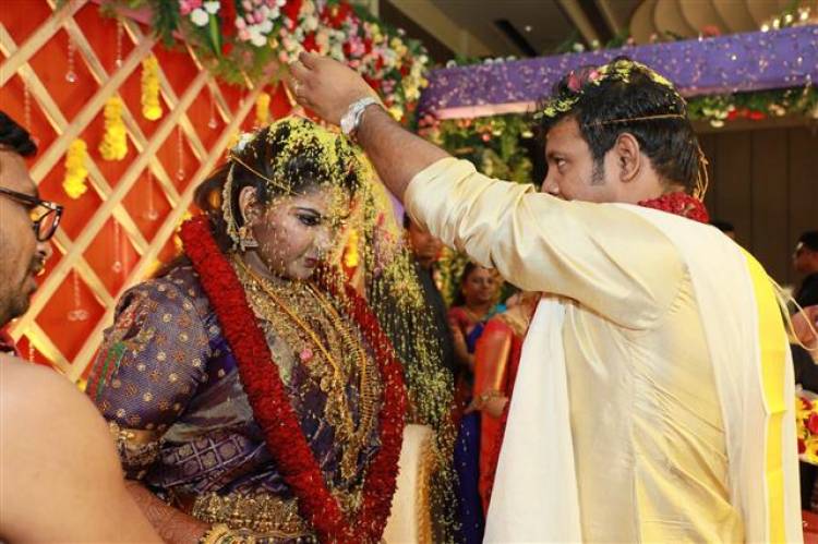 Abinaya Parthiban and Naresh Karthik Wedding Stills