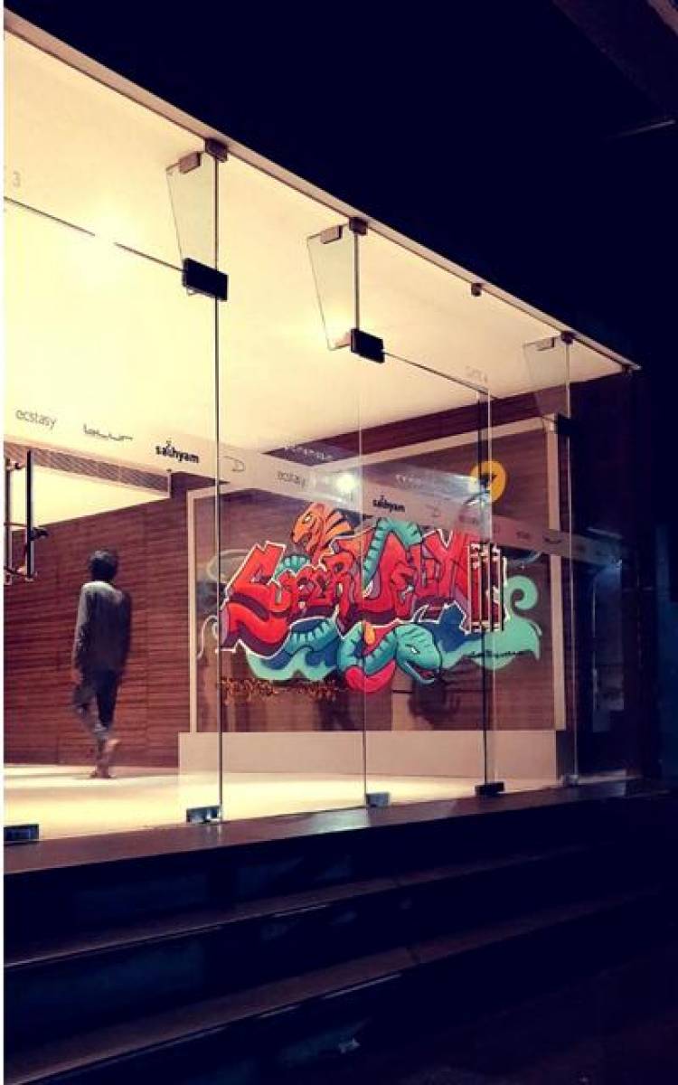 Super Deluxe Graffiti installation Stills