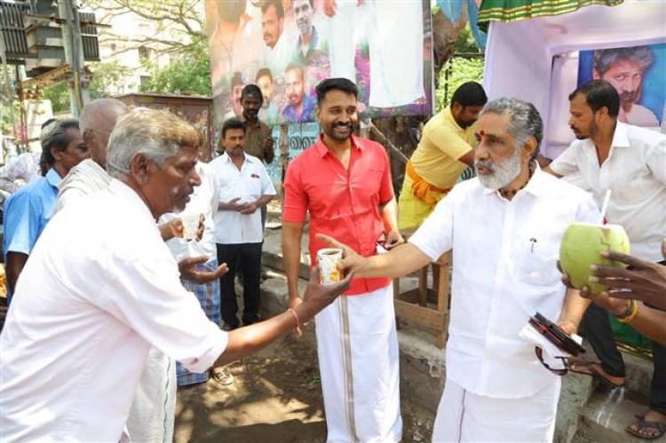 ஜெய்வந்த் சைதய் குப்பம் ரோடு மக்களுக்காக இன்று மோர் பந்தல் அமைத்தார்