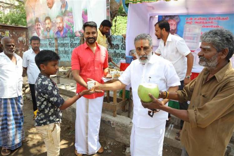 ஜெய்வந்த் சைதய் குப்பம் ரோடு மக்களுக்காக இன்று மோர் பந்தல் அமைத்தார்