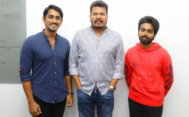 Director Shankar Unveiled first look poster of "Sivappu Manjal Pachai"