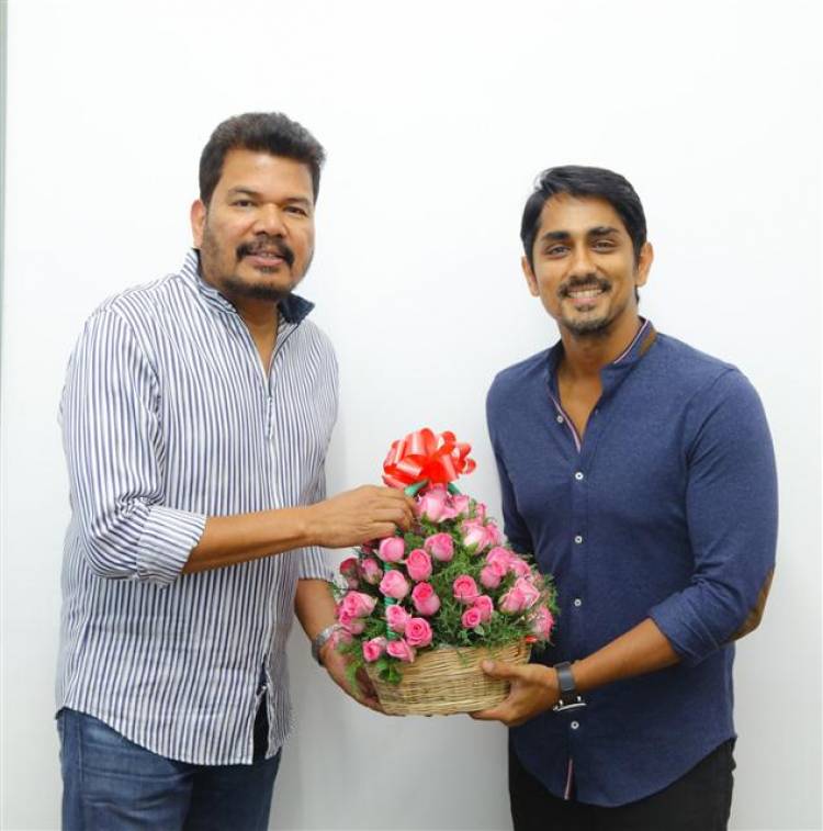 Director Shankar Unveiled first look poster of "Sivappu Manjal Pachai"