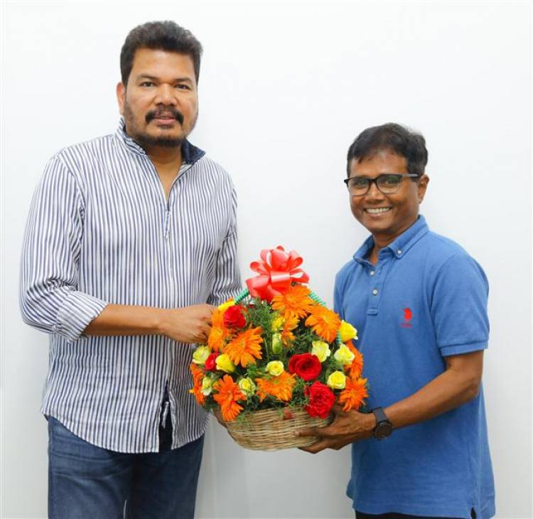 Director Shankar Unveiled first look poster of "Sivappu Manjal Pachai"