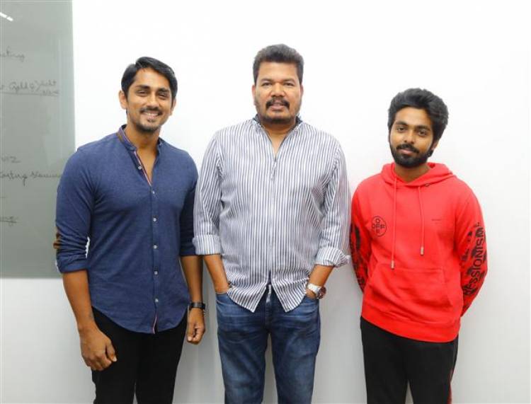 Director Shankar Unveiled first look poster of "Sivappu Manjal Pachai"