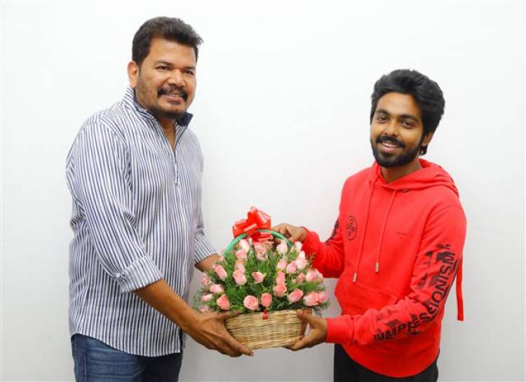 Director Shankar Unveiled first look poster of "Sivappu Manjal Pachai"
