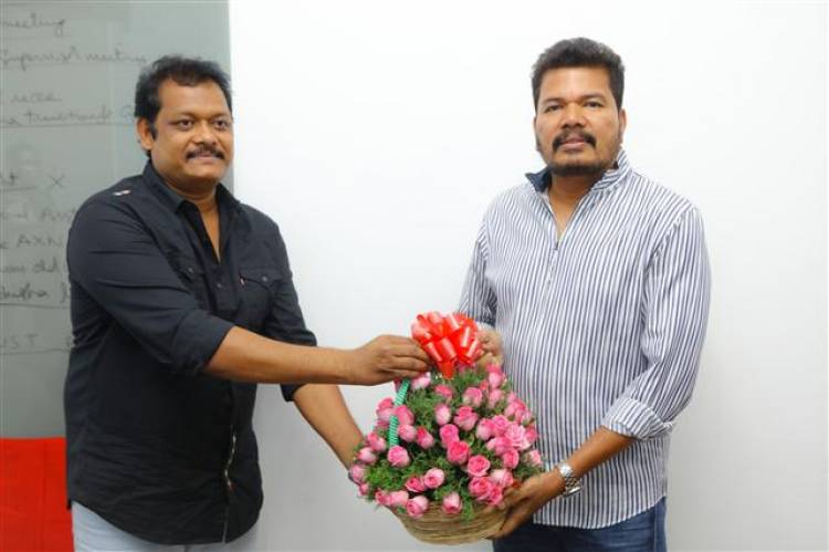 Director Shankar Unveiled first look poster of "Sivappu Manjal Pachai"