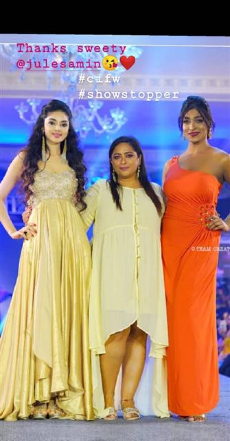 Actress Sanam Shetty @ Chennai International Fashion Week Stills