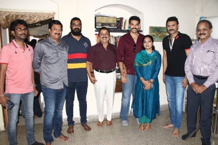 சிபிராஜ் நடிக்கும் 'கபடதாரி' படப்பிடிப்பைத் துவக்கி வைத்தார் நடிகர் சிவகுமார்