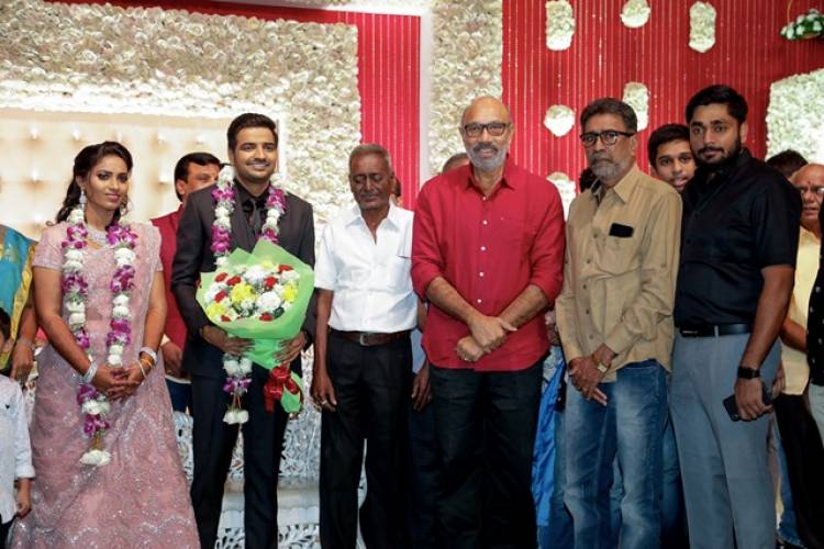 Actor Sathish - Sindhu Wedding Reception Stills