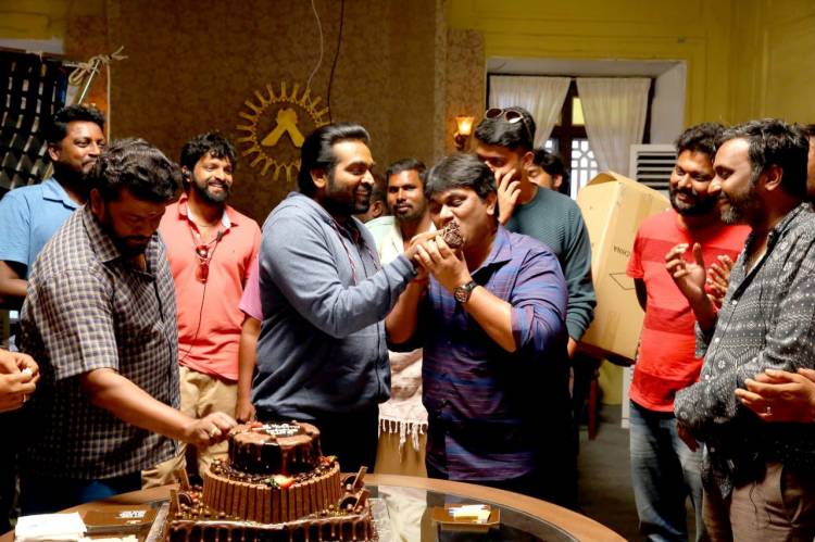Team TughlaqDurbar Celebrated The Makkal Selvan VijaySethupathy Birthday at The Sets !! 