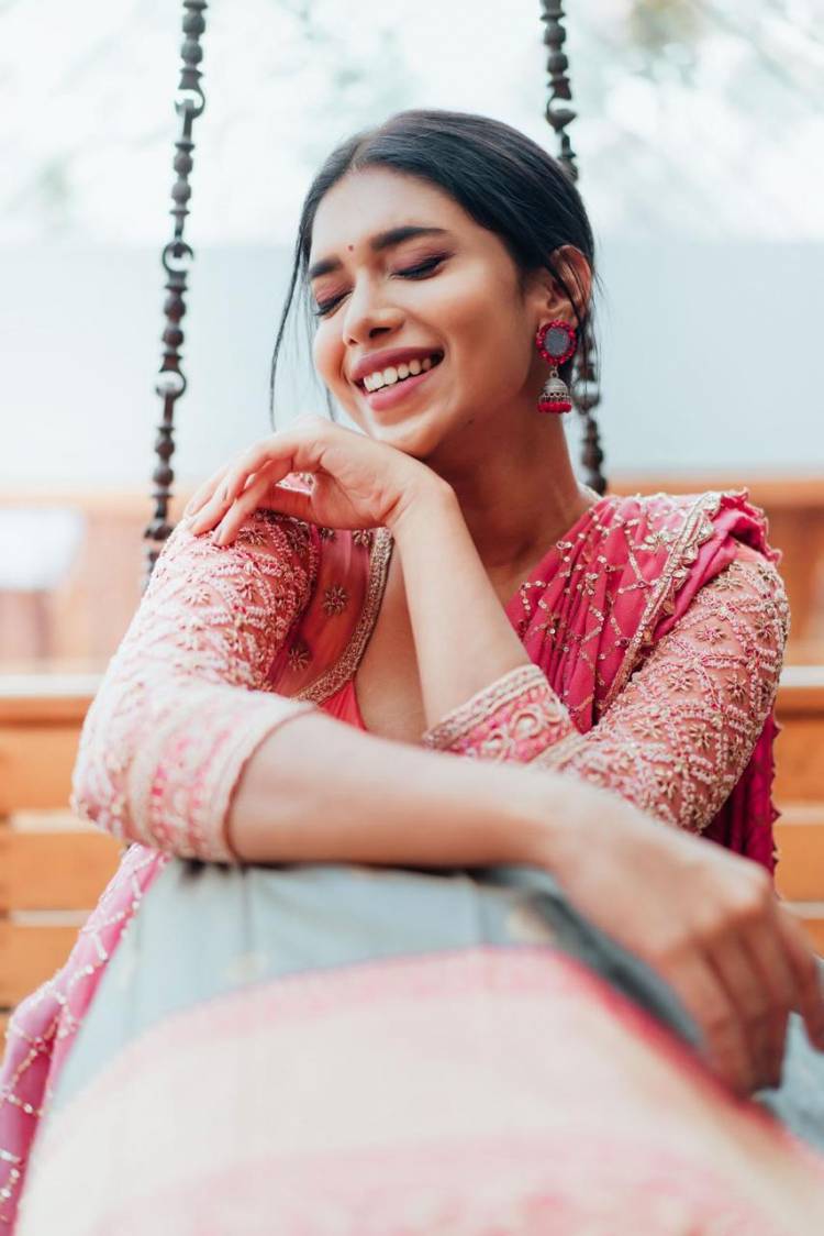 Actress Dushara looking gorgeous in this attire