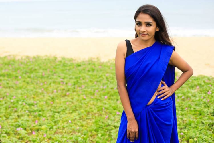 Pretty Actress @actressnimmy Latest Beach Photoshoot Sizzling in Blue 