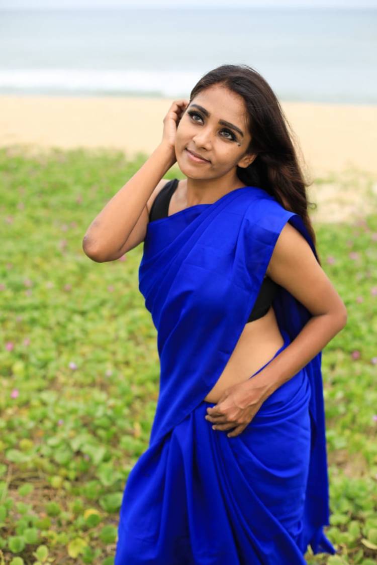Pretty Actress @actressnimmy Latest Beach Photoshoot Sizzling in Blue 