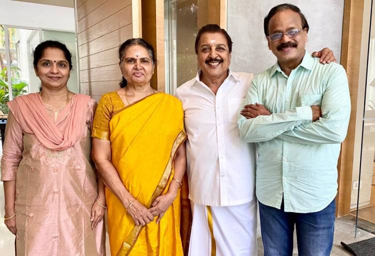 #Kabadadaari Movie Producer’s @Dhananjayang & @lalithagd meets veteran actor Sivakumar 79th birthday