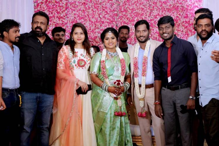 Reception photos of  Filmaker Bakkiyaraj Kannan and Asha