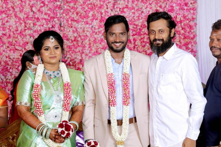 Reception photos of  Filmaker Bakkiyaraj Kannan and Asha