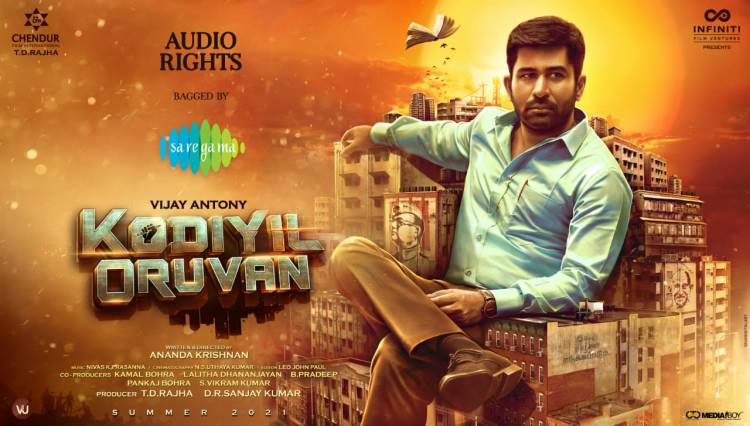 @vijayantony 's #KodiyilOruvan Audio Rights bagged by @saregamasouth !!