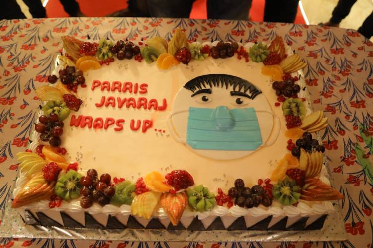 @iamsanthanam's #ParrisJeyaraj shooting has been wrapped up successfully. First single coming soon !